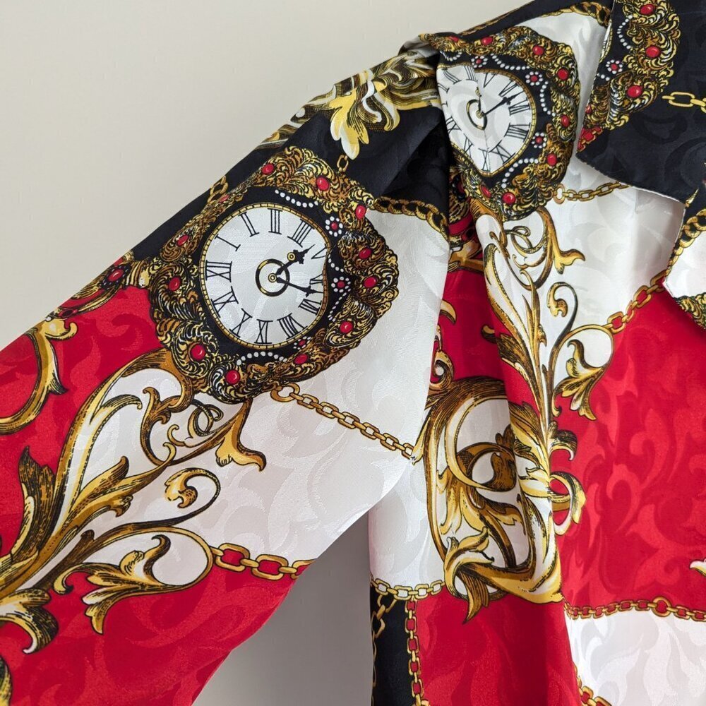 Vintage Alia Baroque 80's Pocketwatch Maximalism Jacket - Picture 3 of 11